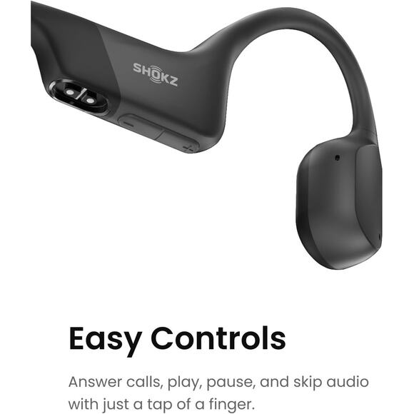 Shokz OpenRun Wireless Bone Conduction Headphones - Black S803BK - Picture 3 of 3